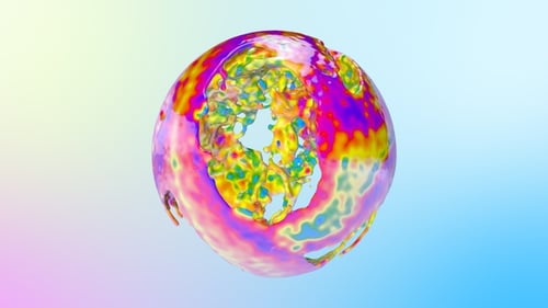 Mehrfarbiger Paint Splash Ball