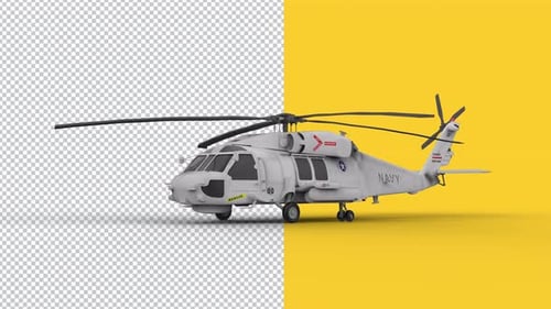 Hubschrauber an Land - 4K