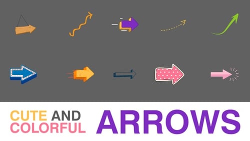 Cute And Colorful Arrows