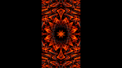 Vertical video abstract fire energy waves loop animation background
