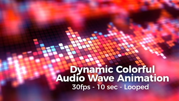 Dynamic Colorful Audio Wave Animation Loop, Backgrounds Motion Graphics ...