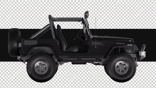3D Off Road Car On Alpha Loop