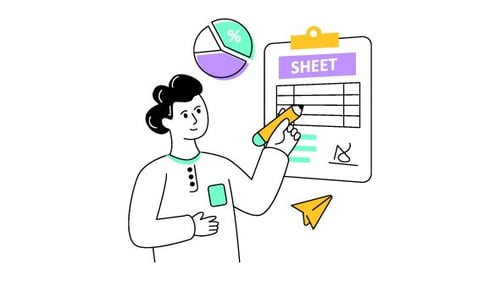Balance Sheet Animation Alpha Channel