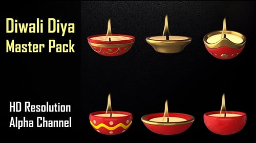 Diwali Diya Master Pack — Animations de lampes lumineuses, brûlantes et festives