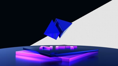 Abstrakter transparenter NFT-Hintergrundschleife