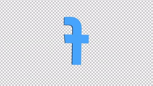 Logotipo de Facebook 3D