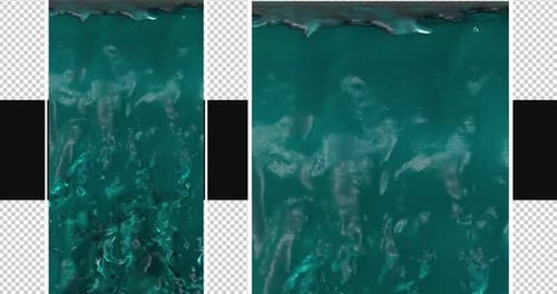 Dynamic Liquid Splash Percentage Counter Reveal