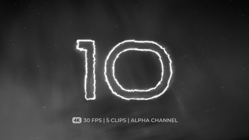 Countdown Timer Energy Stroke Animation