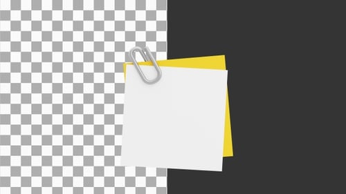 3D Animation of Binder Clip for Organizing Thick Documents | Alpha Channel