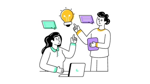 Business Collaboration Animation Alpha Channel