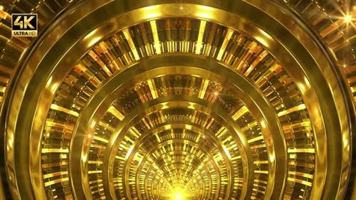 Goldener Ringtunnel 4K
