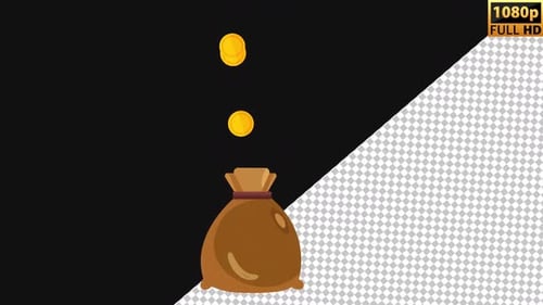 Money Bag 2D | Alpha Channel