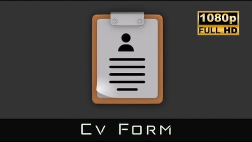 3D Animated Clipboard with Profile Icon and Document
