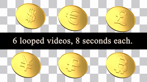 Currency Gold Coins Loops Pack