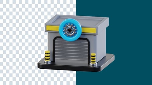 Garage 3D Animations | Alpha Channel