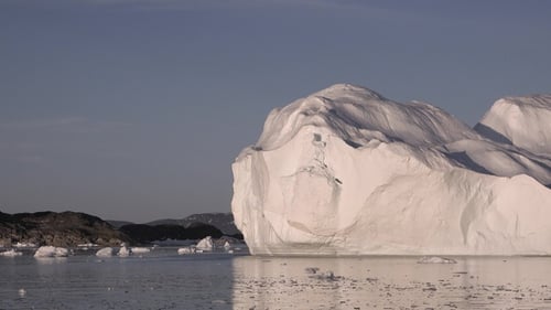 Icebergs. Wonders of nature. Iceberg from melting glacier in Antarctica. Global Climate Warming.
