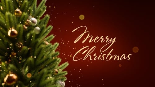 Árbol de Navidad decorado con adornos dorados