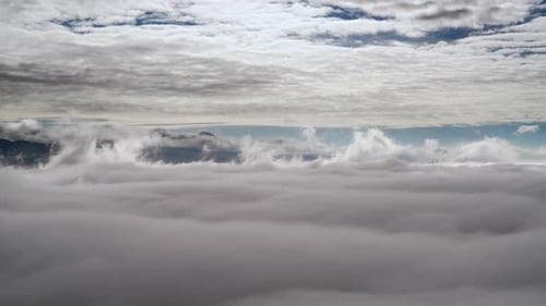 8K Between Two Different Sea Of Cloud Layers