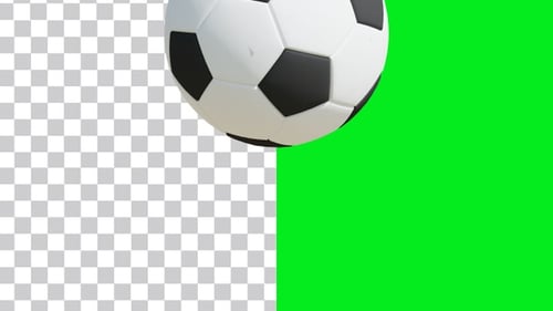 Expanding 3D Soccer Ball Rotation Animation
