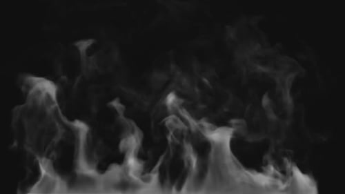 Realistic White Smoke Rising Effect Overlay
