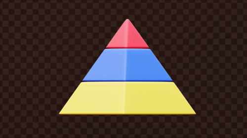 Colorful Pyramid Infographic Animation