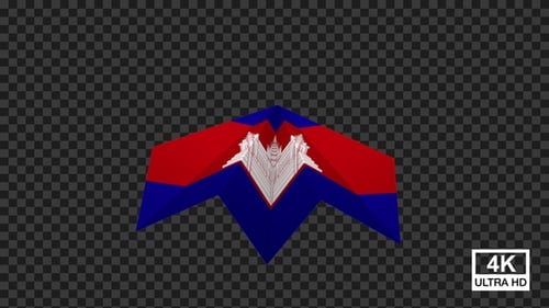 Paper Airplane Of Cambodia Flag
