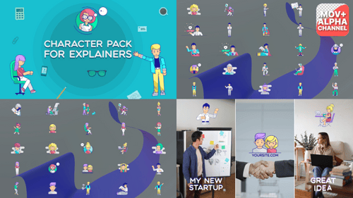 Characters Pack For Explainers | Motion Graphics