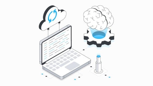 Brain Configurations Isometric Animation Alpha Channel