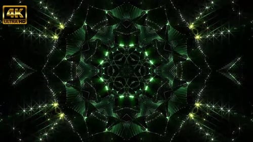 Green Kaleidoscope 4K