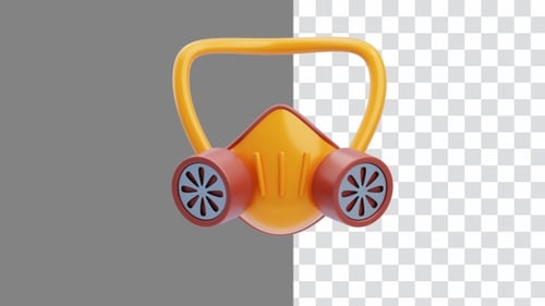 3D Animation of Gas Mask