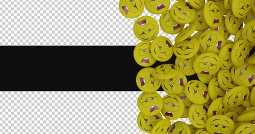 Animated Sad Faces Pouring Transition