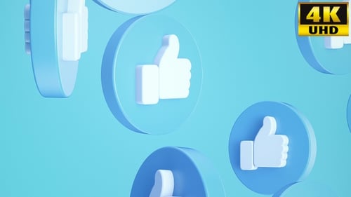 Social Network Icons Video Loops Pack V2