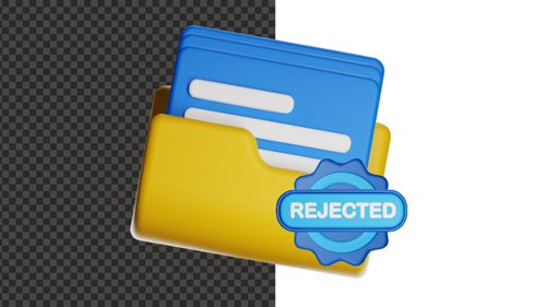 Proyecto de iconos de animación 3D rechazado