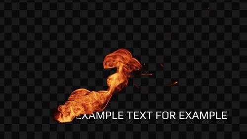 Fire Smoke Text LowerThird Alpha