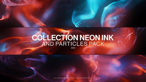 Dynamic Neon Particle Trails Abstract Background Animation