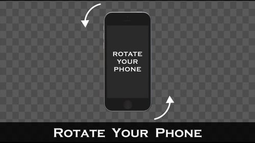 Modern Smartphone Rotation Instruction for Mobile Content