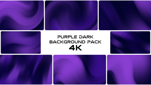 Animationspaket mit dunklem Hintergrund in Violett