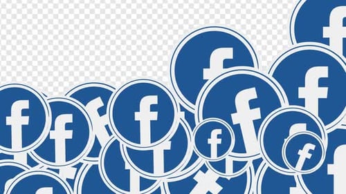 Animated Flat Design Facebook Logo Transition