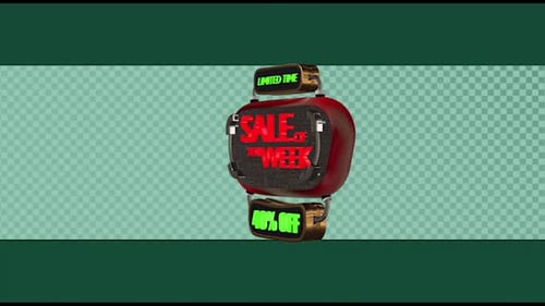 3D Animated Sale of the Week Badge Reveal