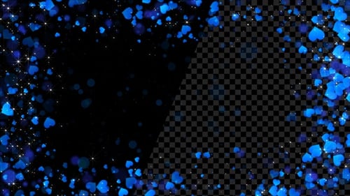 Heart Frame Blue Alpha Loop V4