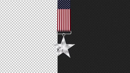 Memorial Day Background Alpha Looped