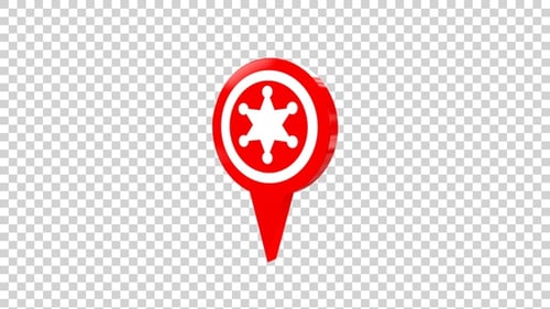 Police Station Map Location Pin