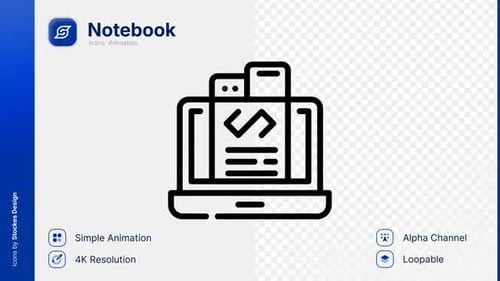 Animation Notebook Icon