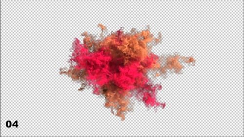 Dynamic Color Smoke Burst Pack with Alpha Channel