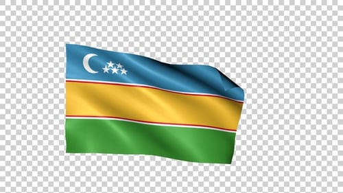 Boucle du drapeau du Karakalpakistan