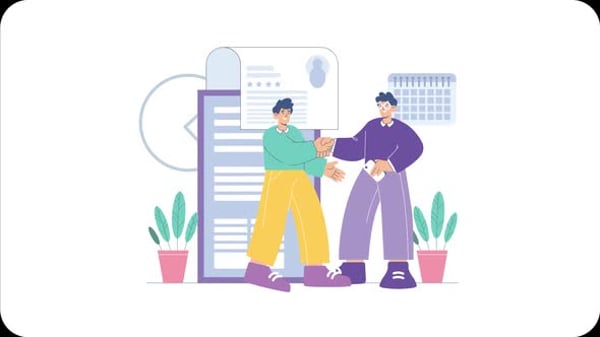 Offline Job Interview Animation Scene, Elements Motion Graphics ft ...