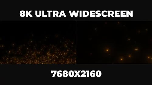 8k ultrabreite aufsteigende Glutpartikel