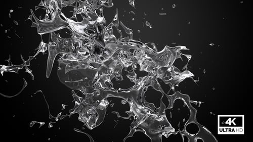 Dynamic Clear Liquid Splash Reveal Transition Element