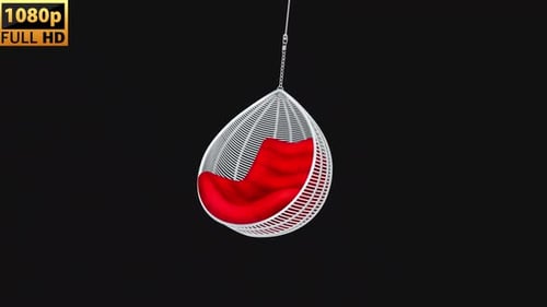 Beach Swing Animated | Alpha Channel