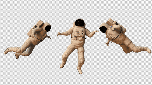 Astronaut Fliegenpaket